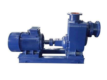 Self-priming sewage pump